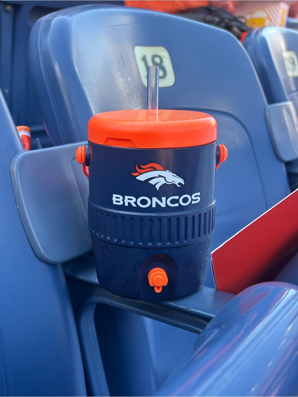 Denver Broncos Mini Cooler
Souvenir Cup with Straw